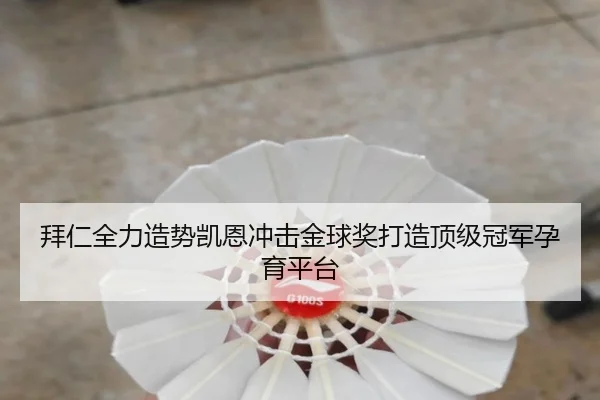 拜仁全力造势凯恩冲击金球奖打造顶级冠军孕育平台（MilanSportsAPP）